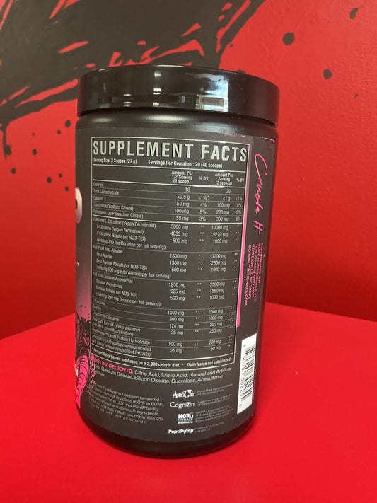 Core Nutritionals Pump Black Non stim workout