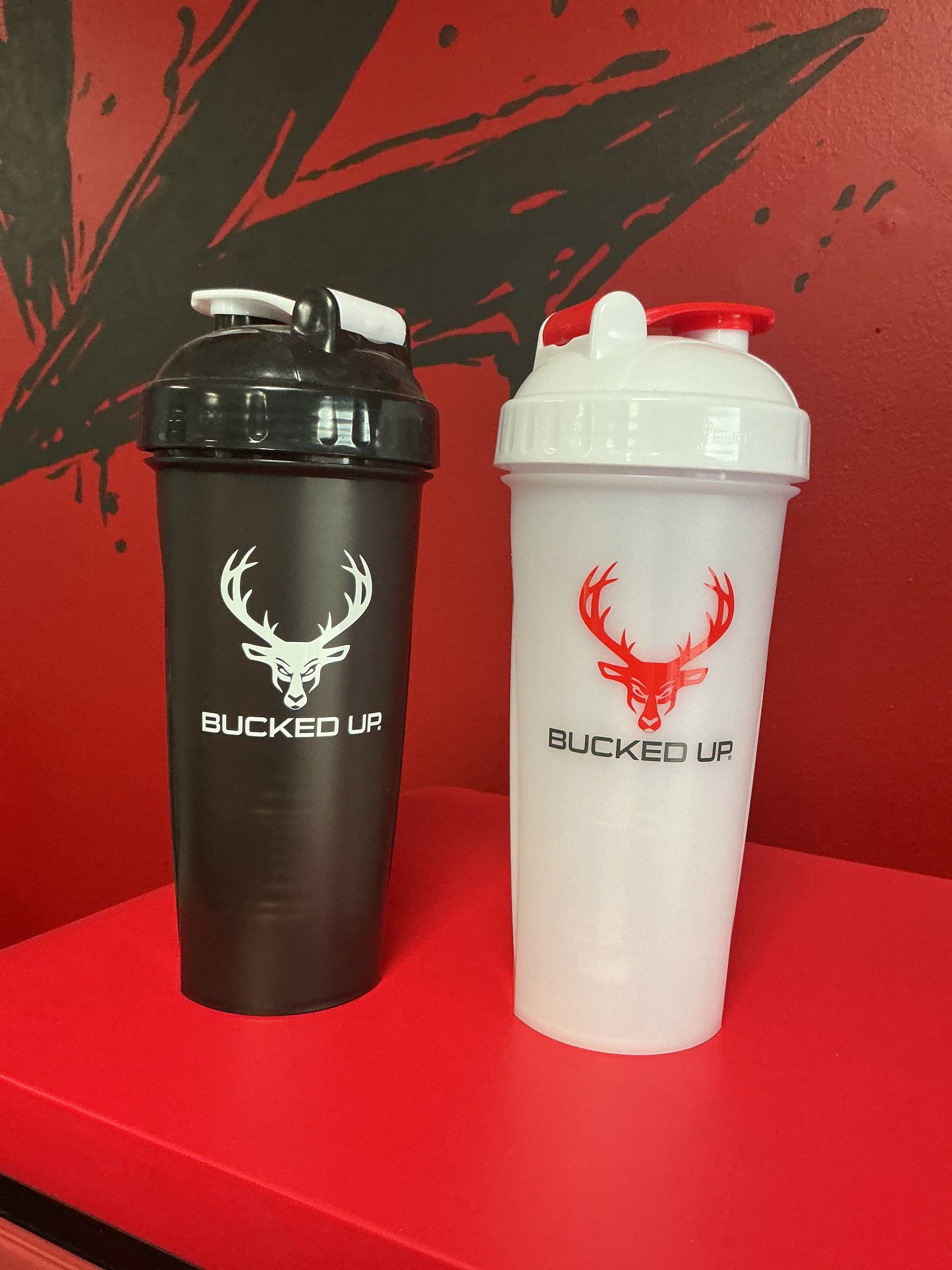 Bucked up shaker bottles