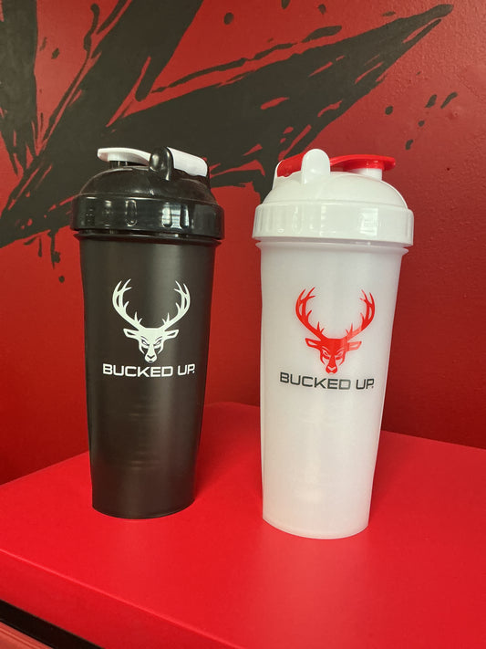Bucked up shaker bottles