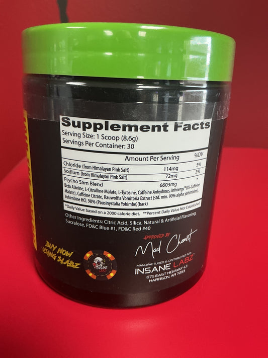 Insane Labz  pre workout